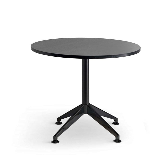 Eiffel Round Meeting Table 900mm - Woodgrain Top MG_EQPTBL107_B_900_BW