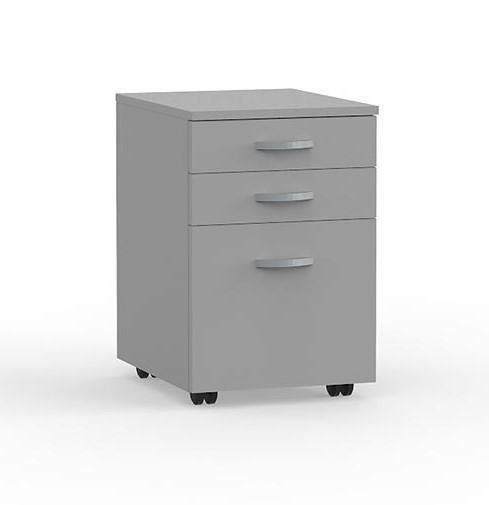 Eko 2 Draw plus File Storage Mobile Cabinet - Silver KG_EKOM2F_S