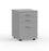 Eko 2 Draw plus File Storage Mobile Cabinet - Silver KG_EKOM2F_S