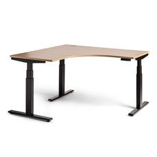 Enhance 1500mm Electric Height Adjustable Corner Desk – Black / Autumn Oak MG_ENHDSK157W_EL_BAO