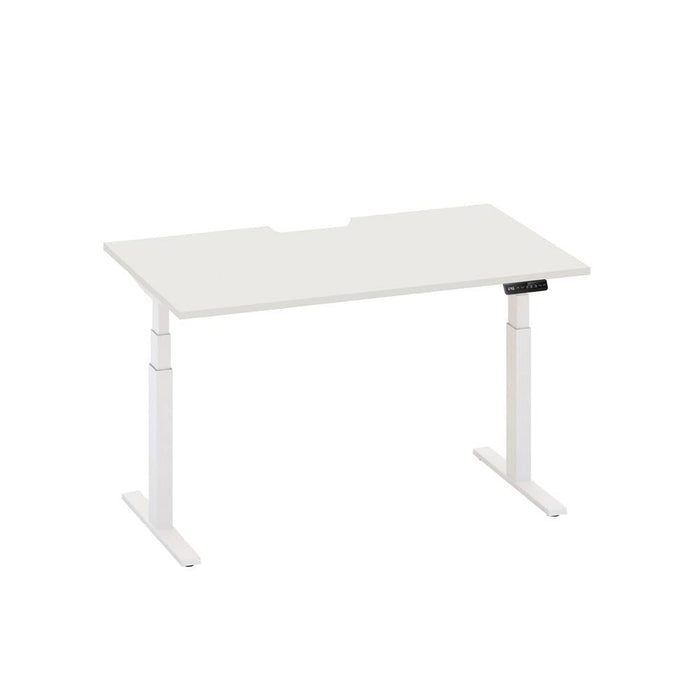 Enhance 1600mm x 800mm Electric Height Adjustable Desk – White / White MG_ENHDSK168D_EL_WW