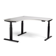 Enhance 1800mm Electric Standing Corner Desk – Black / White, Height Adjustable MG_ENHDSK187W_EL_BW