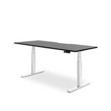 Enhance 1800mm x 800mm Electric Standing Desk – White / Black Woodgrain, Height Adjustable MG_ENHDSK188S_EL_WBW