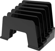 Environmental Sustainable Incline File Sorter, 5 Slots, 175mm x 205mm x 165mm, Black BV34504