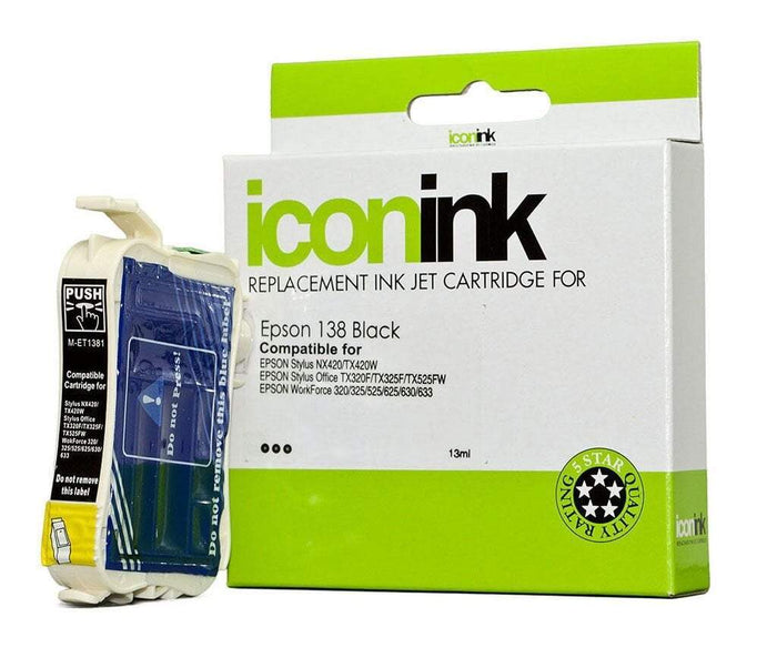 Epson 138 Black Compatible Cartridge FPIET1381