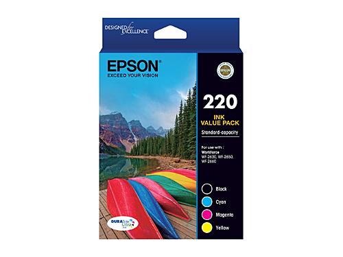 Epson 220 Value Pack 4 Colour Ink Cartridge DSE220VP