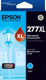 Epson 277 / 277XL Cyan High Capacity Claria Photo HD Original Cartridge DSE277CXL