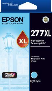 Epson 277 / 277XL Light Cyan High Capacity Claria Photo HD Original Cartridge DSE277LCXL