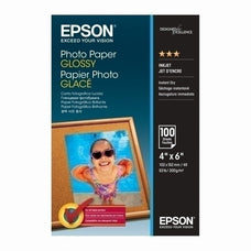 Epson 4" x 6" Glossy Photo Paper, 200gsm, Pack of 100 Sheets DSE42548