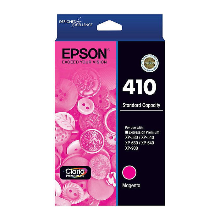 Epson 410 Magenta Ink Cartridge, Original DSE410M