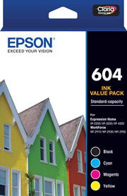 Epson 604 Multi Pack Ink Cartridge (Black, Cyan, Magenta, Yellow) DSE604VP