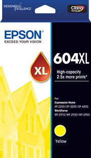 Epson 604XL Yellow Ink Cartridge DSE604YXL