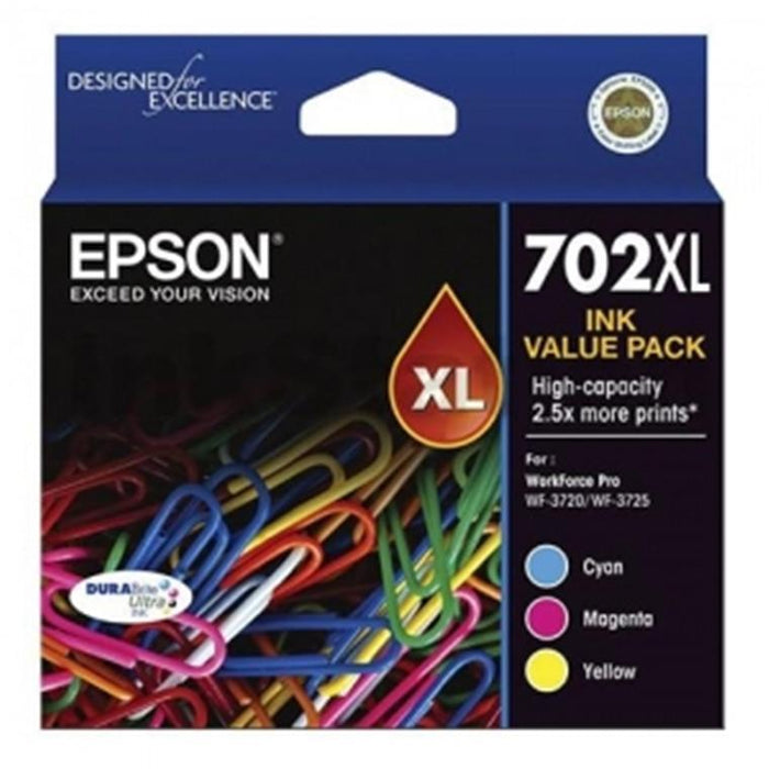 Epson 702XL Value Pack Colour Original Cartridge DSE702XLCP3