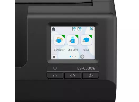 Epson WorkForce ES-C380W Wireless Duplex Document Scanner (B11B269501) DSESC380W