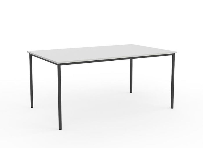 Ergoplan Canteen Table 1600mm x 800mm - White / Black KG_WFCT168_W