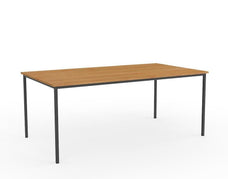 Ergoplan Canteen Table 1800mm x 800mm - Tawa / Black KG_WFCT188_T