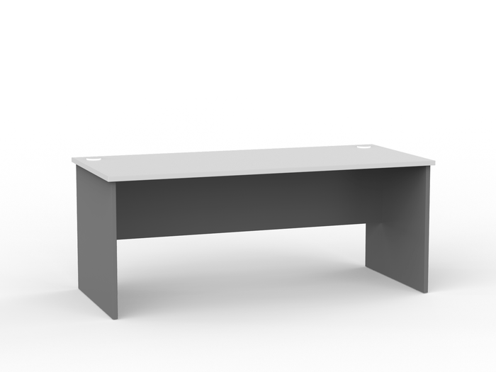 Ergoplan Desk 1800mm x 800mm (Choice of Colours) Silver/White KG_WFD18_W