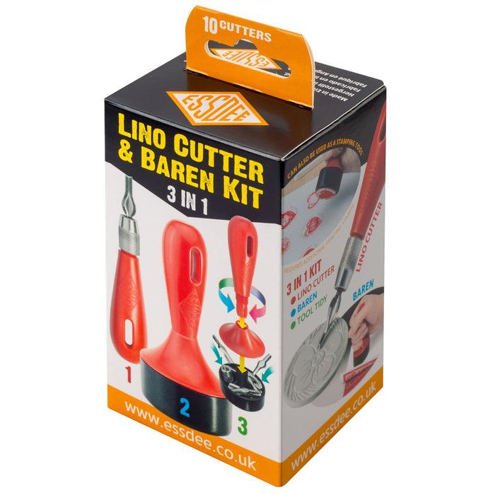 Essdee 3 in 1 Lino Cutter & Baren Kit (L10B) CXOASL10B