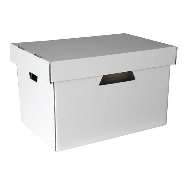 Esselte Archive Storage Box With Lid - White AO073825