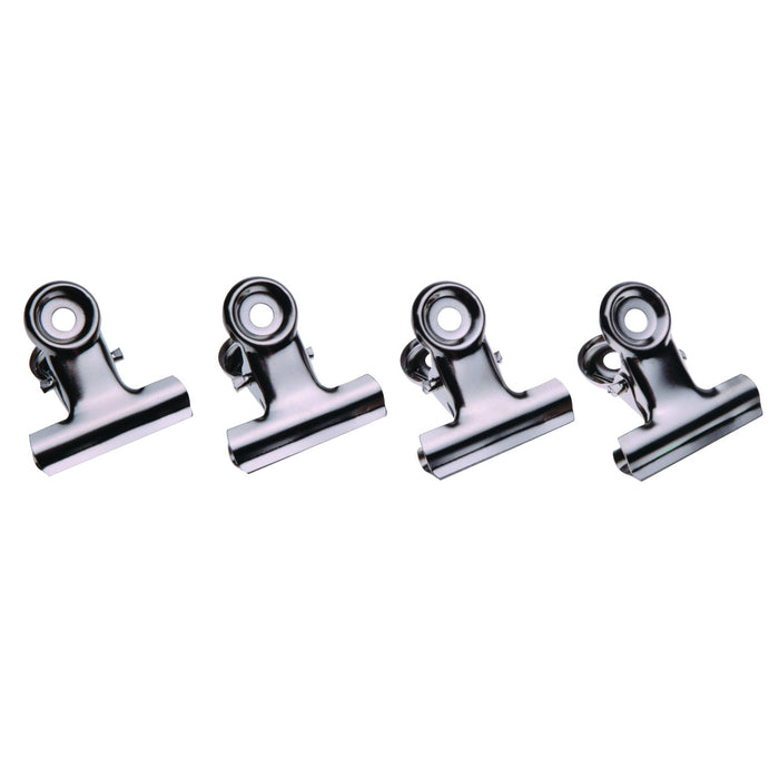 Esselte Bulldog Silver Chrome Letter Clip, 38mm, Pack of 72 AO55409