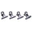 Esselte Bulldog Silver Chrome Letter Clip, 63mm, Pack of 36 AO55411