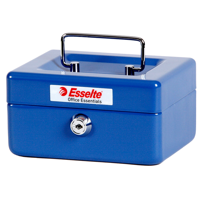 Esselte Cash Box 6 inch Blue AO375068