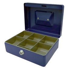 Esselte Cash Box 8 inch Blue AO375088