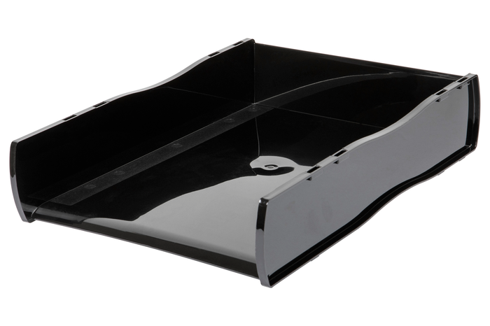 Esselte Letter Tray Front Loading Black - Nouveau Series AO46795