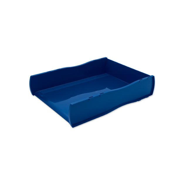 Esselte Letter Tray Front Loading Blue - Nouveau Series AO46802