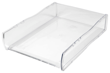 Esselte Letter Tray Front Loading Clear - Nouveau Series AO47482