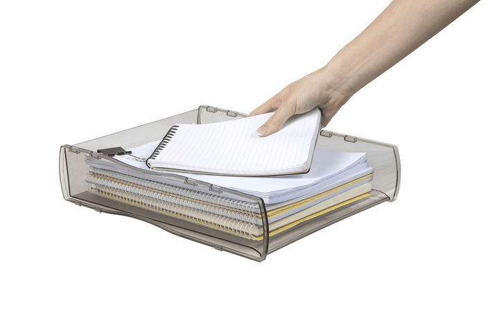 Esselte Letter Tray Front Loading Smoke - Nouveau Series AO46796