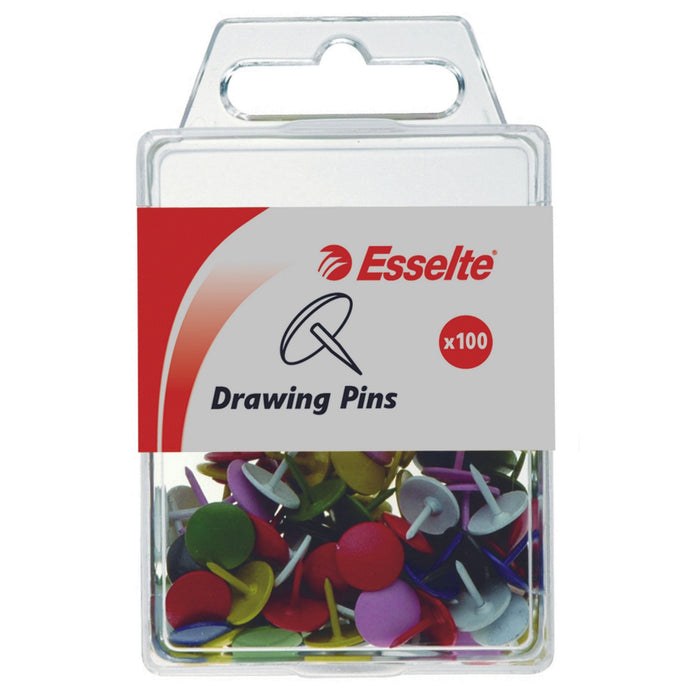 Esselte Metalware Assorted Drawing  Pins, Pack of 100 AO45101