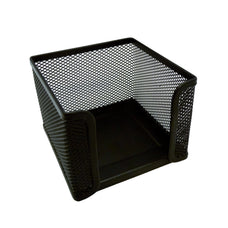 Esselte Moulded Mesh Memo Cube Holder, Black AO47553