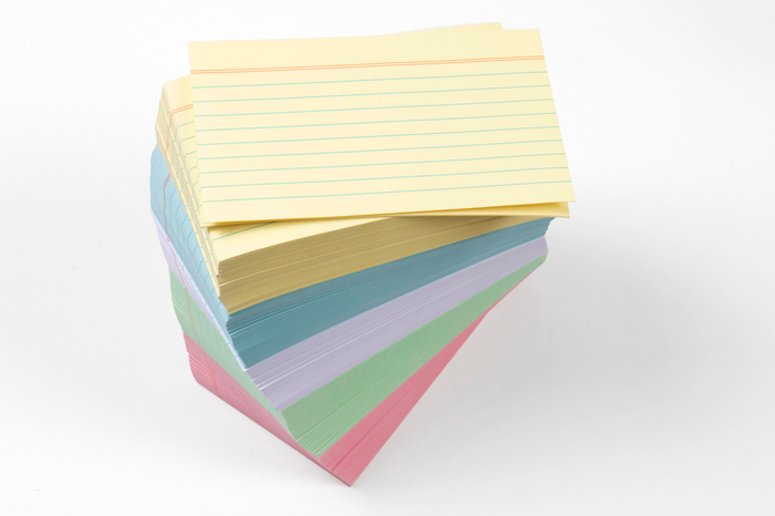 Esselte System Card 5 x 3 Assorted Colours x 500's pack AO451215