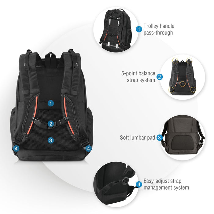 Everki Atlas Laptop Backpack 13''~17''. Adjustable laptop compartment. Checkpoint friendly design. Quick access magazine pocket CDEKP121
