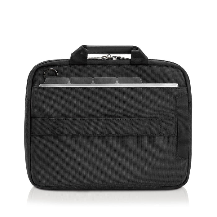 Everki Business Laptop Briefcase, Up to 14.1" with Premium Leather Handles and Accents, Memory Foam Protection, Trolley Handle Pass-through, 2-Way Shoulder Strap CDEKB414