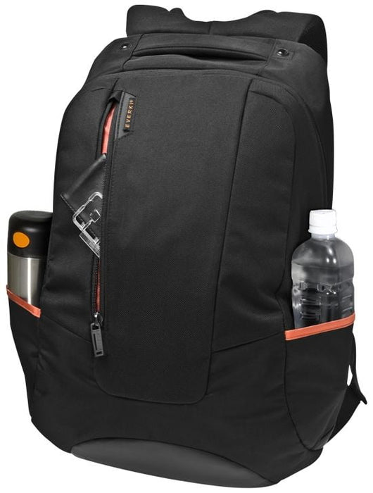 Everki Swift Laptop Backpack, 17'' Elastic Snug-Fit Laptop Compartment, Large Interior Zippered Pocket, Quick Access Zippered Outer Pocket CDEKP116NBK