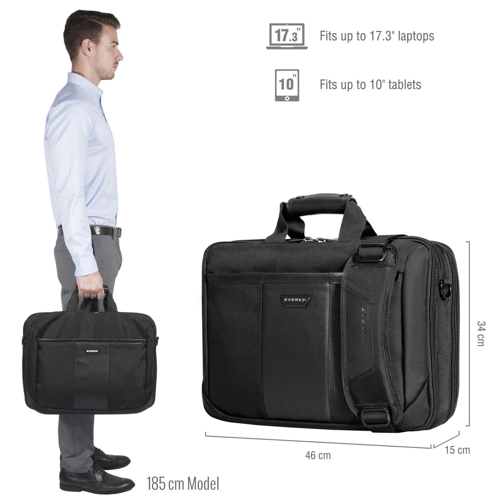 Everki Versa Premium Briefcase 17.3'', Checkpoint Friendly, Corner-gua ...