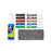 EXPO Dry Erase Markers with Fine Point Tips, Cleaning Spray & Eraser Includes Red, Blue, Green, & Black Colours. Bright, Vivid, Non-toxic Ink. Quick Drying. Smear-proof. Erases Cleanly & Easily with Cloth. CD80675