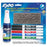 EXPO Dry Erase Markers with Fine Point Tips, Cleaning Spray & Eraser Includes Red, Blue, Green, & Black Colours. Bright, Vivid, Non-toxic Ink. Quick Drying. Smear-proof. Erases Cleanly & Easily with Cloth. CD80675