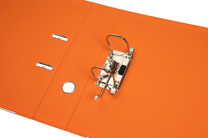 Marbig A4 Polyethylene (PE) Lever Arch File With Linen Finish Cover Orange