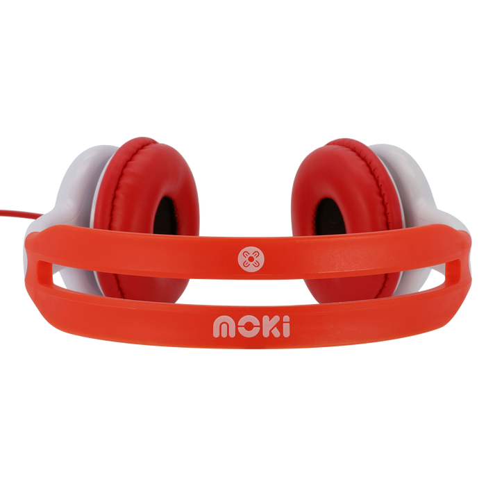Moki Volume Limited Headphones for Kids - Red