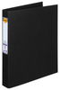 Marbig A4 PE Linen 25mm 3D Ring Binder, Black