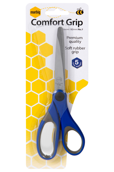 Marbig Comfort Grip Scissors 182mm