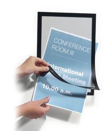 A4 Duraframe Durable Self Adhesive Poster / Sign Holder - 2's Pack