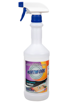 Northfork Food Surface Sanitiser 750ml Decanting Bottle x 12's Pack