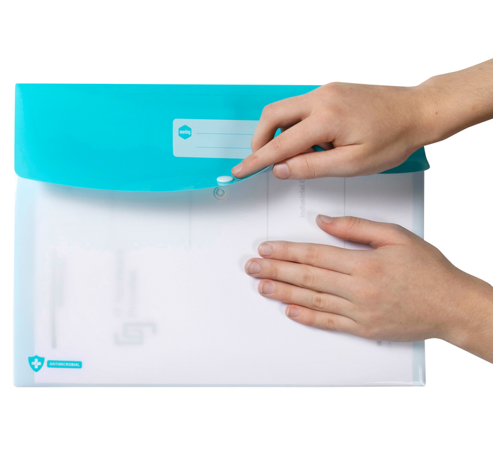 Marbig A4 Professional Antimicrobial Polyprop Doculope Document Wallet