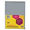 Marbig A4 Grey Polypropylene Indices/Divider, 1-100
