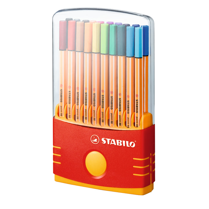 Stabilo Point 88 Fineliner Assorted Colours Pack of 20