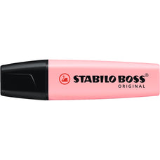 Stabilo Boss Highlighter Pastel Pink Blush, Box of 10